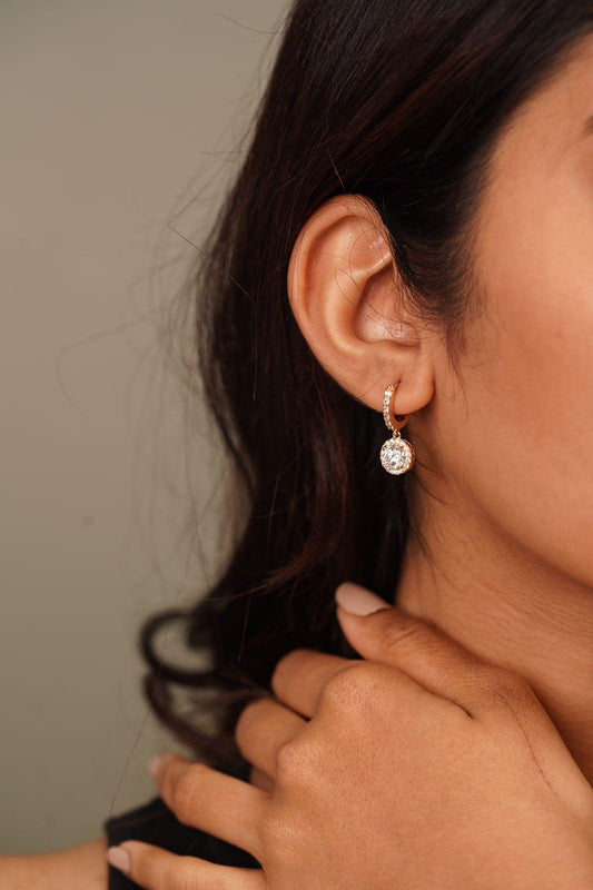 1 Carat Round Diamond Bali | Daily Wear - Attrangi