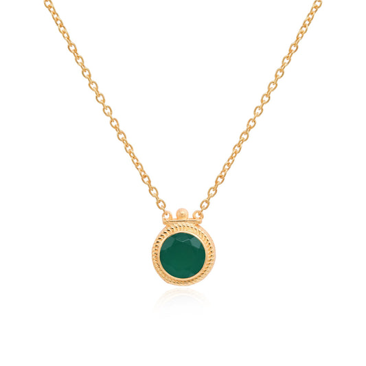 Silver 92.5 Green Mangalsutra Necklace