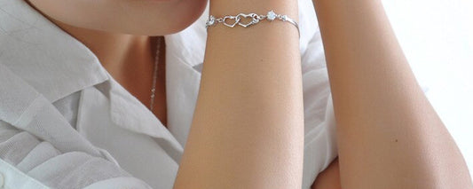 Silver Plated Promise Love Bracelet
