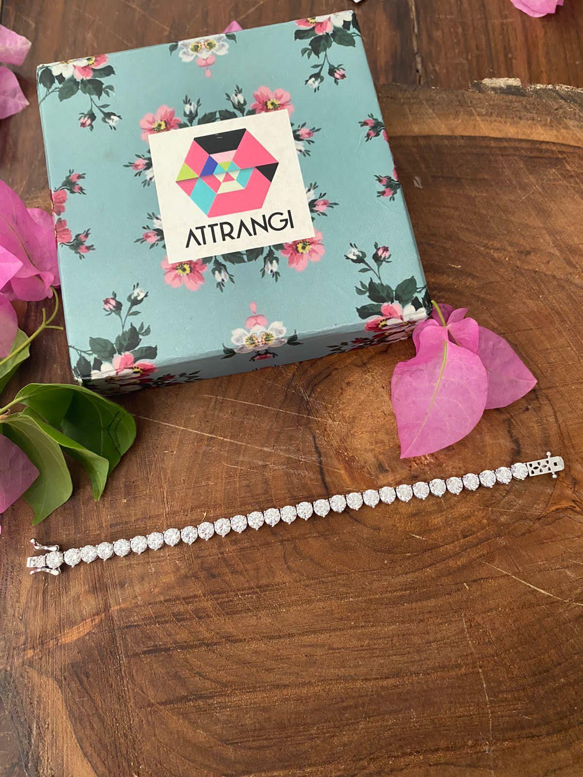 30 Cent Solitaire Tennis Bracelet - Attrangi