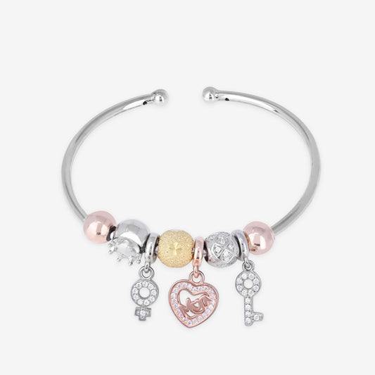 Silver Trinklet Charm Kada