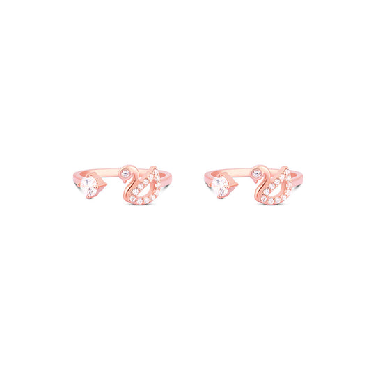 Swan Whisper Toe Ring