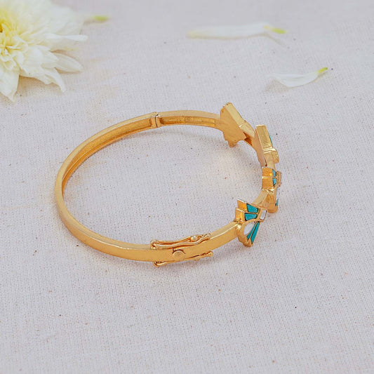 Torquise Kundan Bracelet