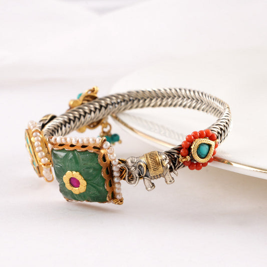 Luna Lark Oxidised Bracelet