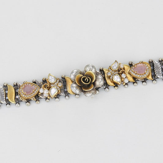 Rustic Charm Oxidised Bracelet