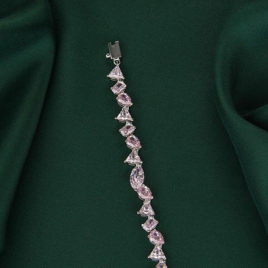 Multi Charm Chain Type Bracelet