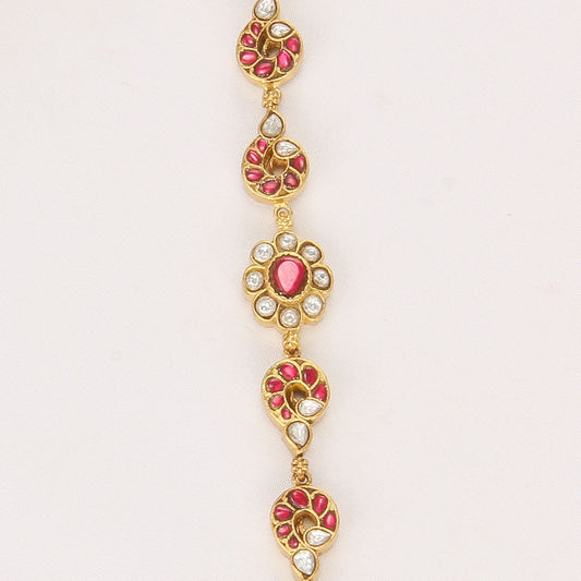 Halo Charm Kundan Bracelet
