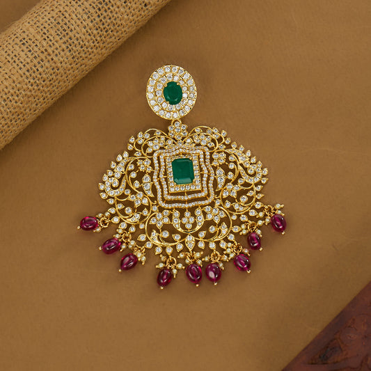 Pranitha Stone Pendant Set