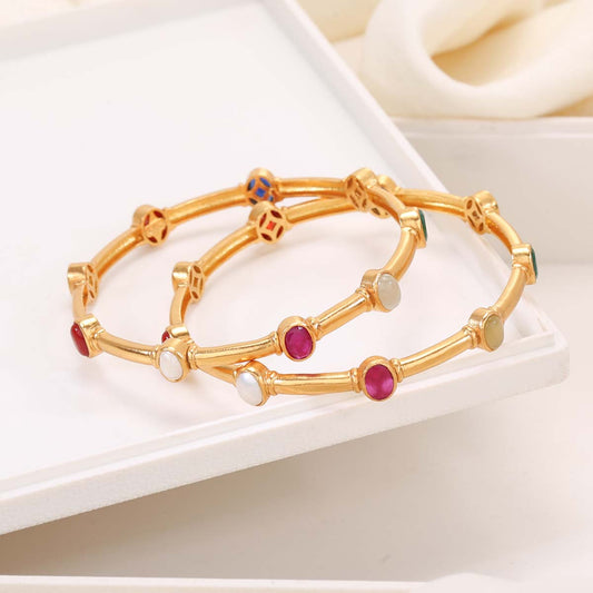 Ivana Stone Pair Bangles