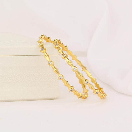 Elicia Diamond Design Pair Bangle