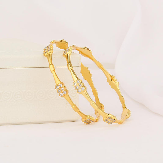 Yamika Diamond Design Pair Bangle