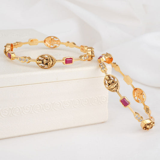 Lakshmika Diamond Design Pair Bangle