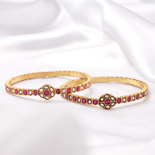Sherina Kundan Pair Bangle