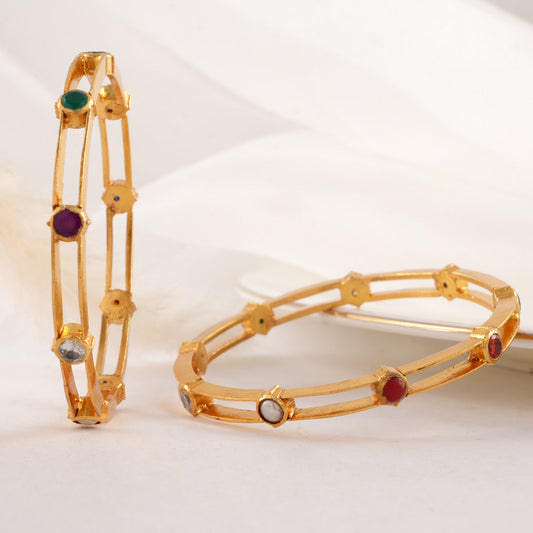 Harishitha Stone Pair Bangle