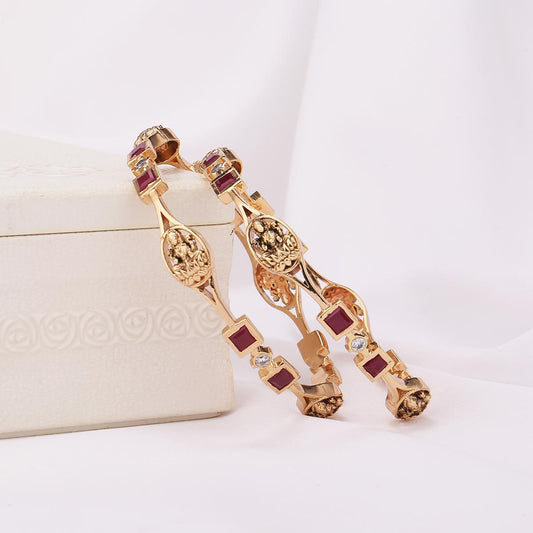 Kanya Diamond Design Pair Bangle
