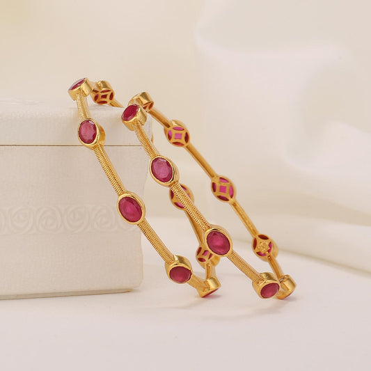 Vedika Stone Pair Bangles