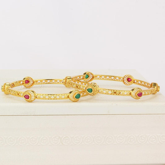 Gilded Gleam Pair Bangles