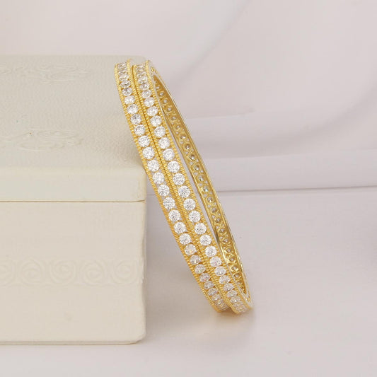 Thishiya Diamond Design Pair Bangle