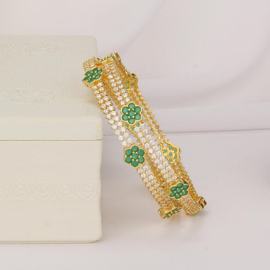 Thirithi Stone Pair Bangle