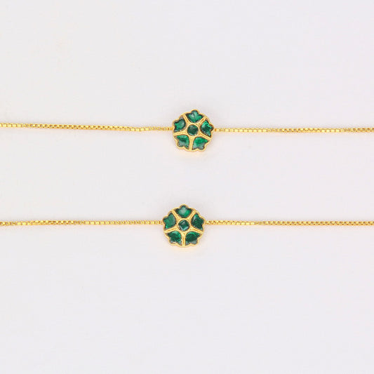 Adline Kundan Anklet