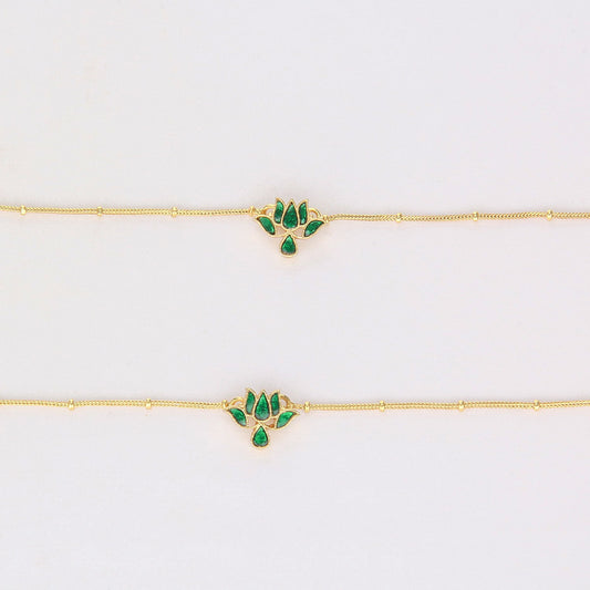 Anaija Kundan Anklet