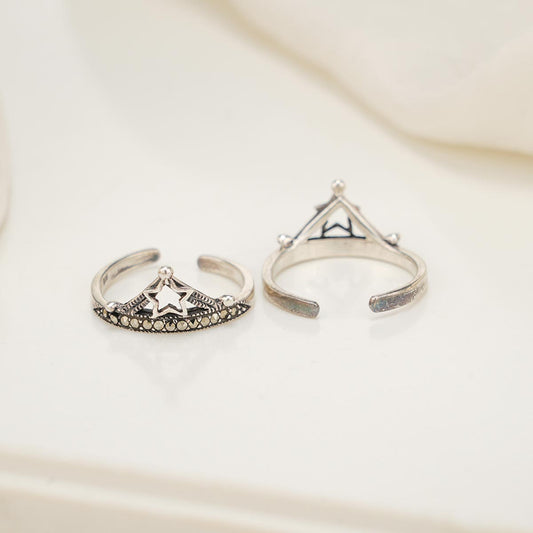 Arunali Oxidised Toe Ring