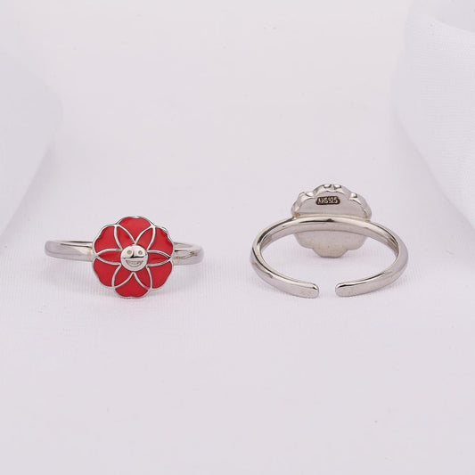 Attractive Floral Toe Ring