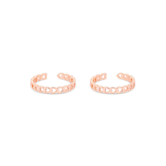 Heartlet Silver Toe Ring
