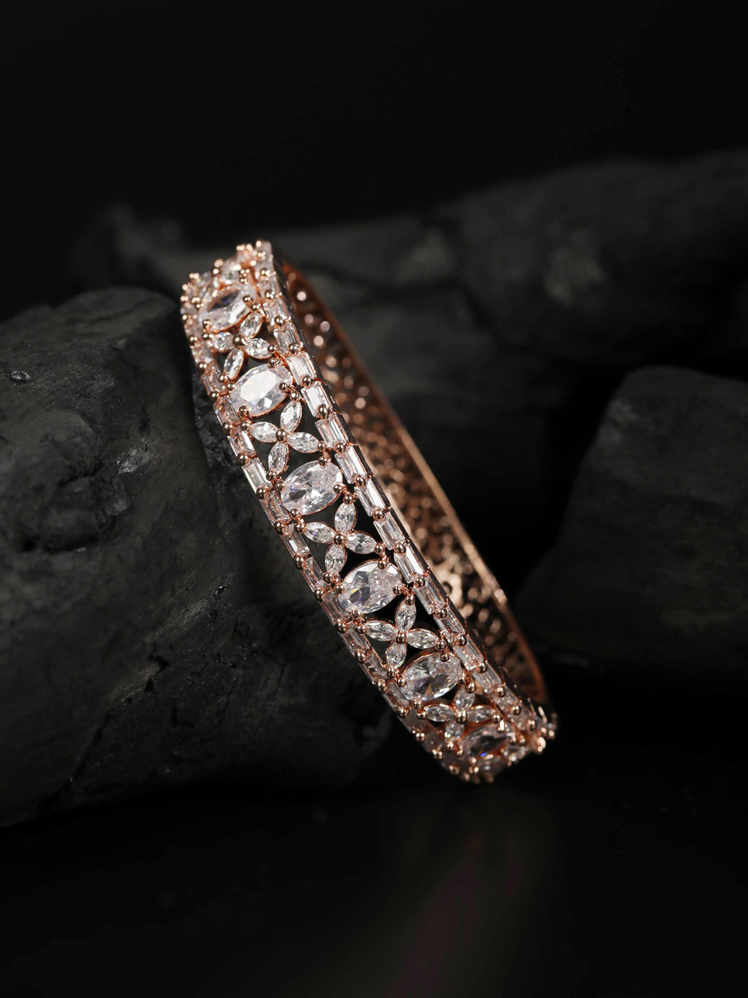 American Diamond Rose Gold Plated Bracelet