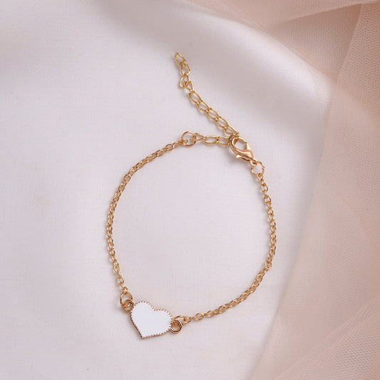 Bewitched Full Of Love White Heart Bracelet