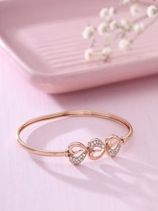Prita Three Heart Design Bracelet