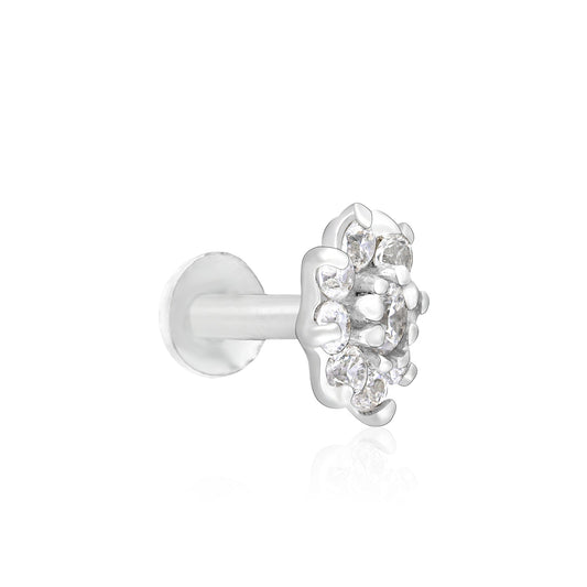 Tara Bloom Silver Nose Pin