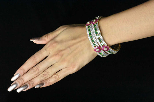 Vibrant American Diamond bangles By Asp Fashion Jewellery