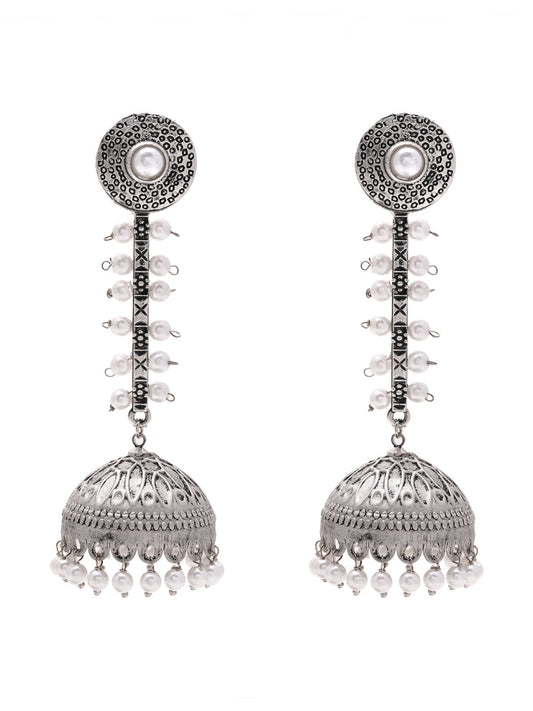 Priyaasi Long Oxidized Jhumkas