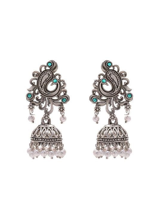 Priyaasi Tribal Peacock Jhumkas