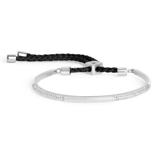 Dual Accent Silver Bracelet
