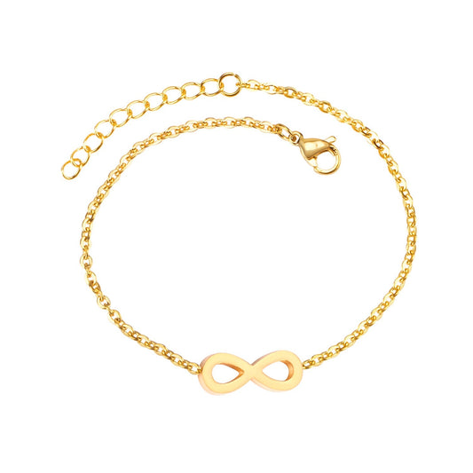 Gold Infinity 18K Gold Plated Children's Bracelet - Twisty Locks - Kids and Women Hair Accessories, Fashion Clothing and Jewellery India