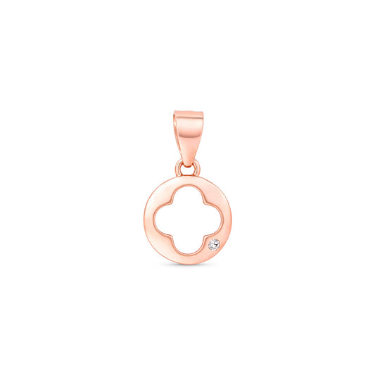 Minimal Clover Silver Pendant