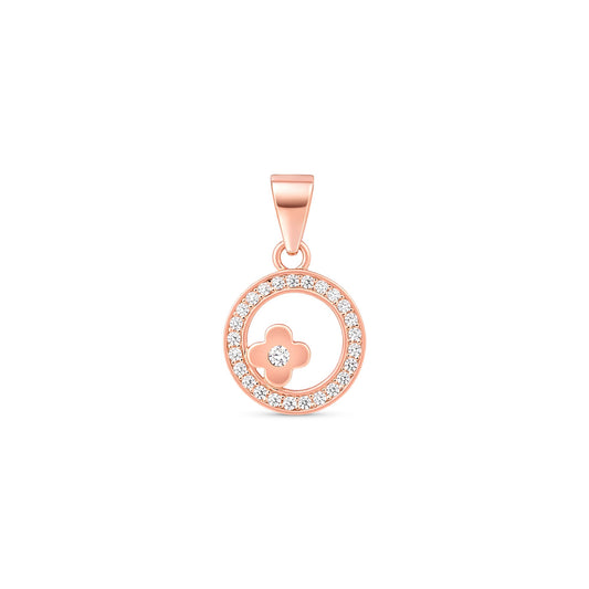 Clover Orbit Silver Pendant
