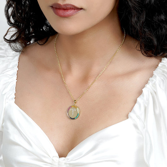 Starlet Alphabet T Necklace