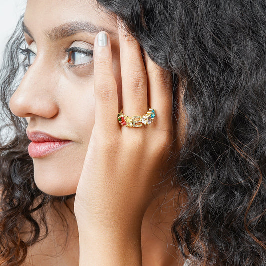 Lowe Multicolour Alphabet E Ring