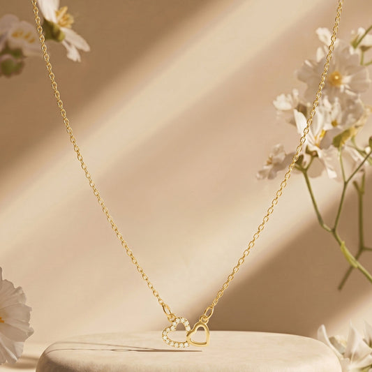 Zeta Gold Love Necklace