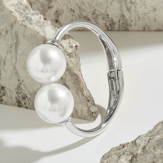 Fairycore Perla Silver Chunky Bracelet
