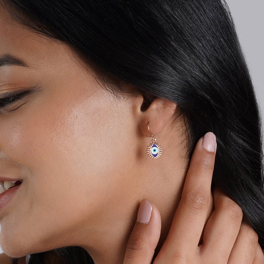 Power Of Eye Rosegold Earrings