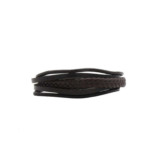 Charles Multi-Strand Brown Men's Bracelet