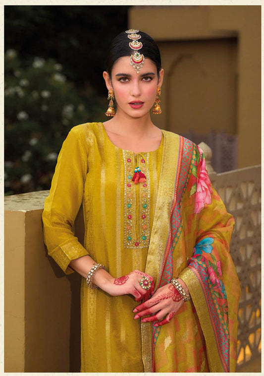 Green Cotton Kurti And Bottom With Digital Printed Dupatta For Women & Girls
