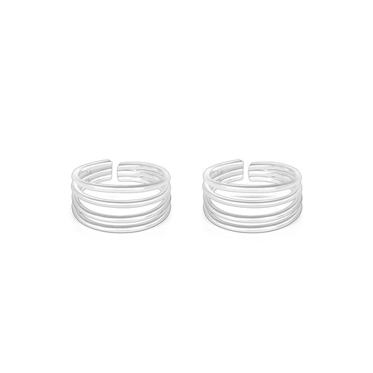 Layered Band Toe Ring