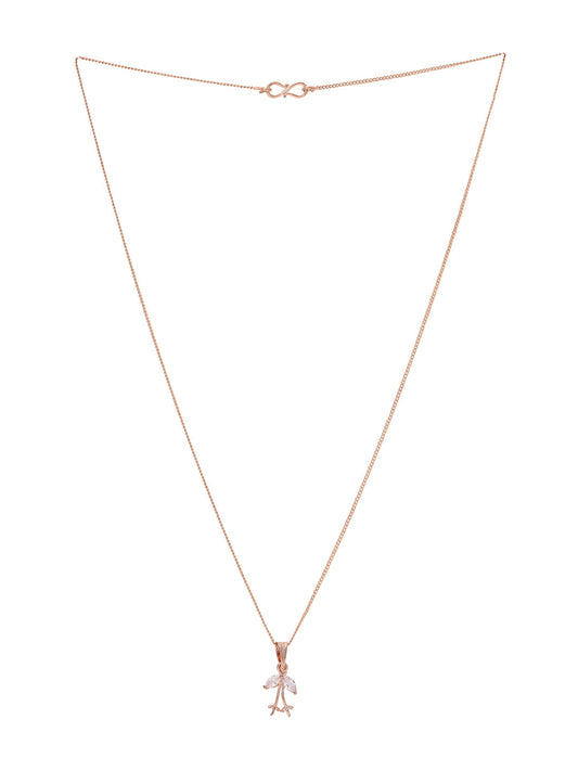 Priyaasi Rose Gold-Plated Brilliance with American Diamond Adornments