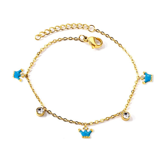 Princess 18K Gold Plated Children's Bracelet - Twisty Locks - Kids and Women Hair Accessories, Fashion Clothing and Jewellery India