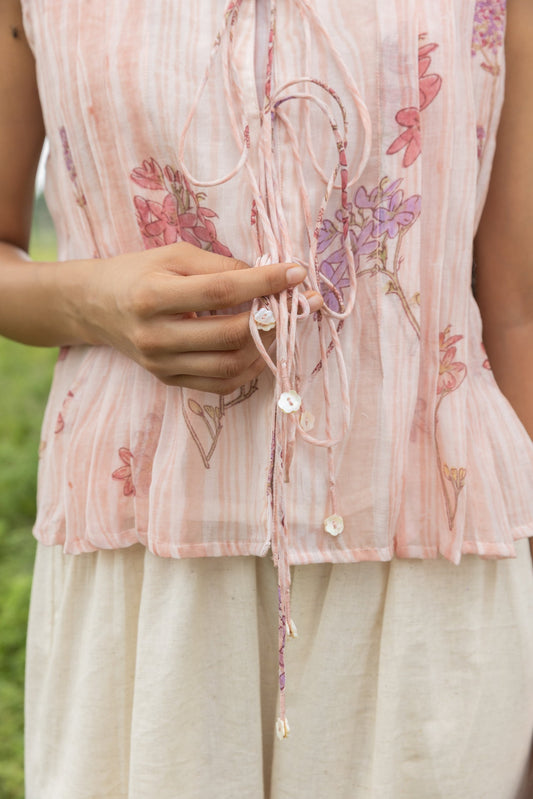 IVY BLUSH CHANDERI TOP